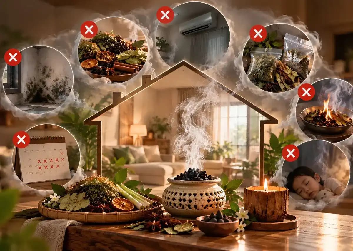 7 sai lầm thường gặp khi xông nhà tẩy uế 