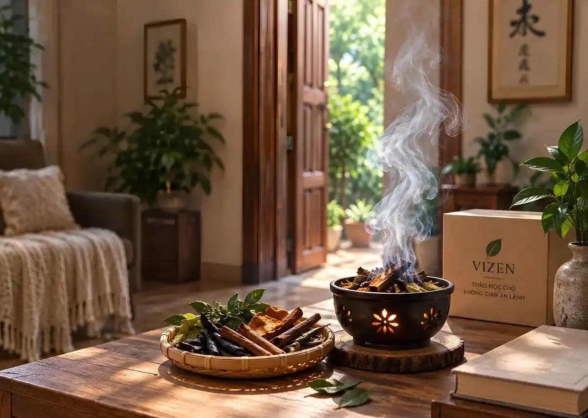 Cách xông nhà tẩy uế, khử mùi ẩm mốc bằng thảo mộc 