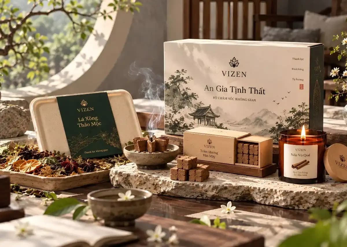 VIZEN An Gia Tịnh Thất - Trải nghiệm 3 tầng hương cho không gian sống 