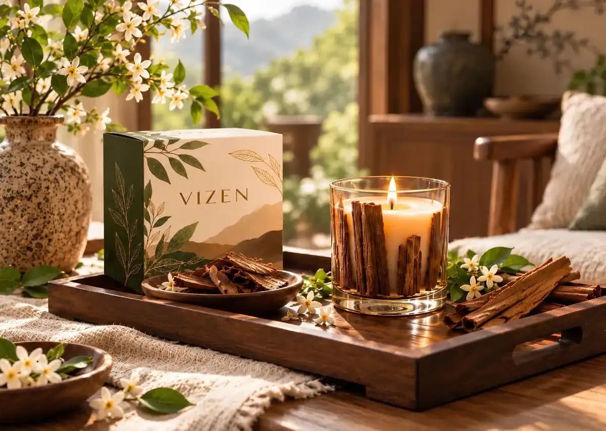 Nến vỏ quế VIZEN - Câu chuyện từ quế Trà Bồng đến ánh nến